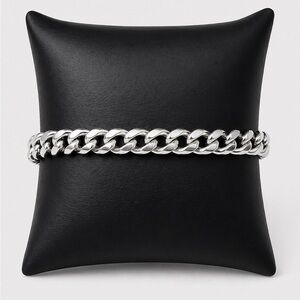 925 Sterling Silver Curb Link Chain Men’s Bracelet Size 9” / 7MM